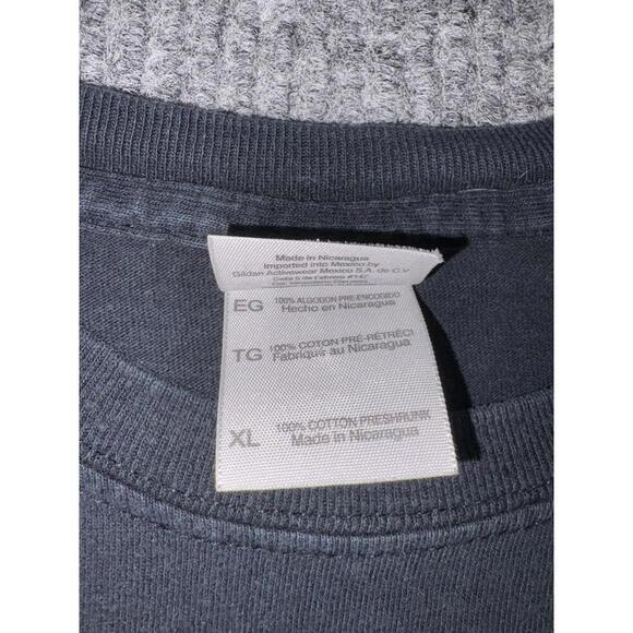 Harley Davidson Cycles T Shirt Mens XL Black Embroidered Front Logo 2000s - Picture 6 of 10